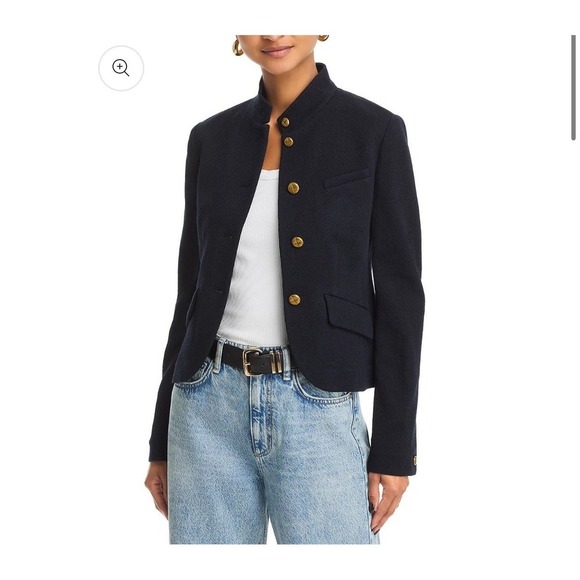 rag & bone Jackets & Blazers - Rag & Bone Slade Cropped Textured Blazer Wool Blend Tailored Fit Blazer Size 4